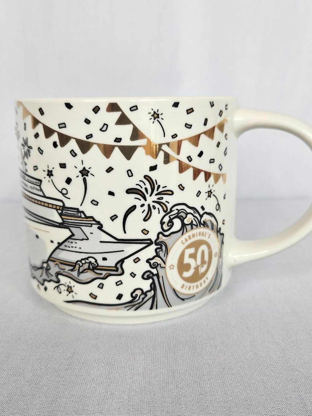 Carnival Cruise | 50th Anniversary Sailabration Mug | 1972-2022 | 14 oz